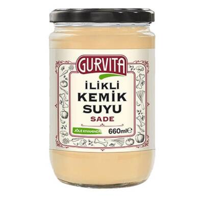 Gurvita İlikli Kemik Suyu Sade 660 Ml - 1