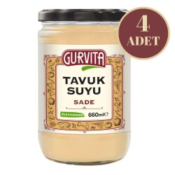 Gurvita Tavuk Suyu Sade 660 Ml 4'lü - 1